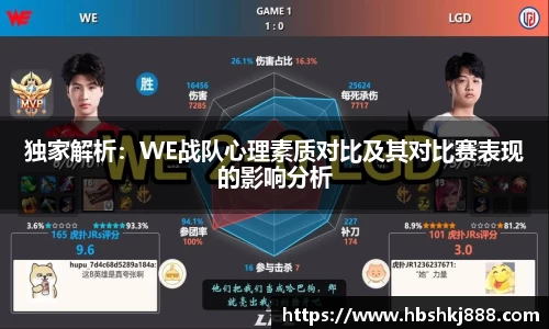 独家解析：WE战队心理素质对比及其对比赛表现的影响分析
